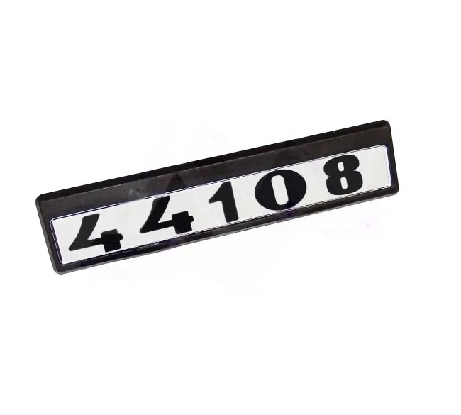 Табличка кабины 44108 старого образца (черно/белые)