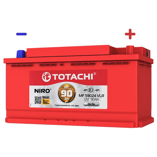 АКБ-6СТ-90 (860А) о/п TOTACHI NIRO пр-во Япония 353х175х190 (обслуж)
