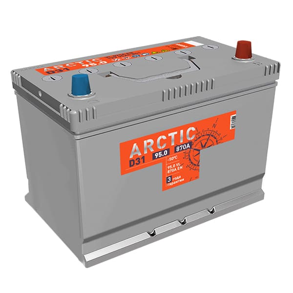 АКБ-6СТ-95 (870A) п/п Titan ARCTIC Asia Н.Новгород 306x175x225 (не обслуж)
