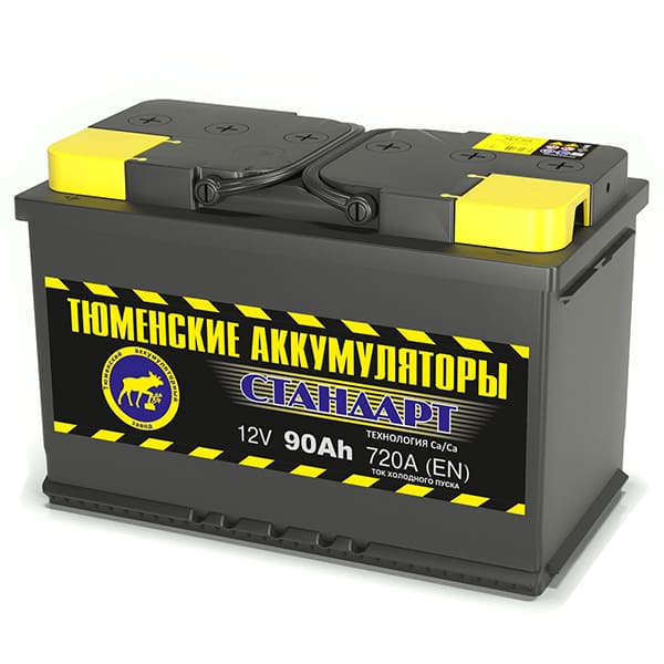 АКБ-6СТ-90 (720А) о/п "СТАНДАРТ" Тюмень 324х175х210 (обслуж)
