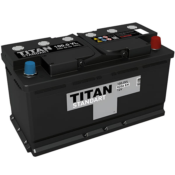 АКБ-6СТ-100 (820А) п/п TITAN STANDART 352х175х190 (не обслуж)