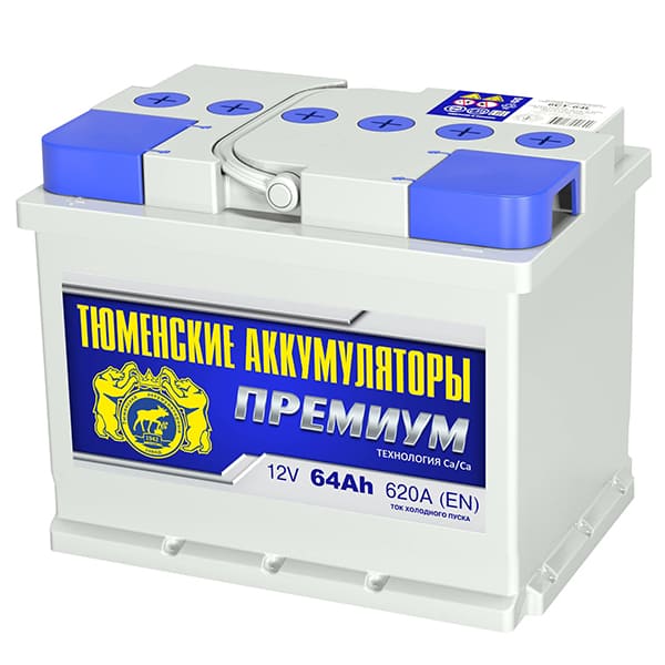 АКБ-6СТ-64 (620А) п/п "ПРЕМИУМ" Тюмень 242х175х190 (обслуж)