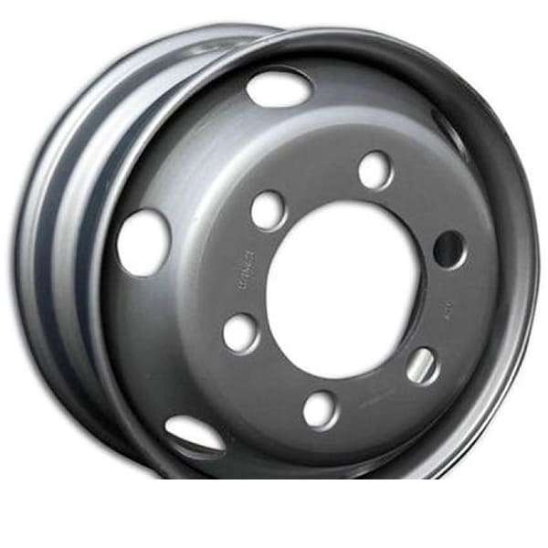 6.00*17.5 ET127 6*222.25 D164 Accuride (KRONPRINZ) ISUZU, Хундай 78 серебристый под футорку с вент.