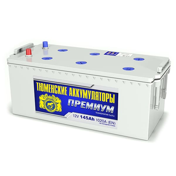 АКБ-6СТ-145 (1020А) п/п "ПРЕМИУМ" Тюмень 513х189х230 (обслуж)