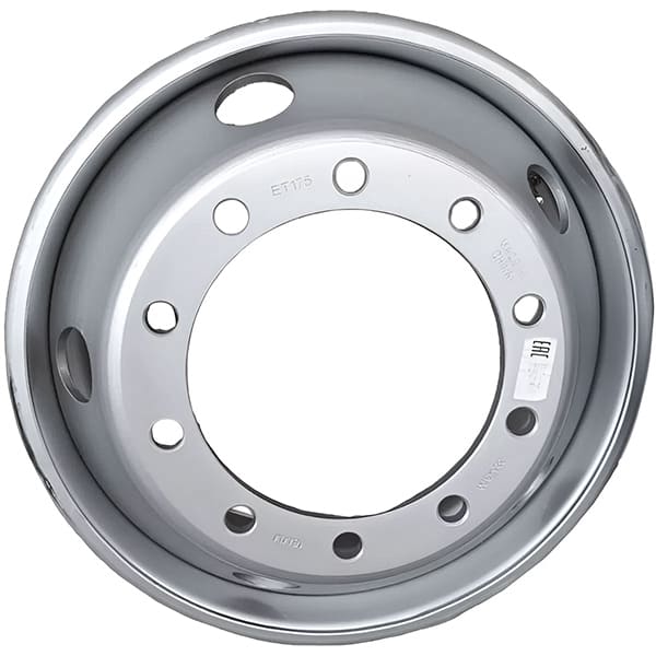 9.00*22.5 ET175 10*335 D281 18мм (уп) JST серебристый (5HOLE) внеш/вент.