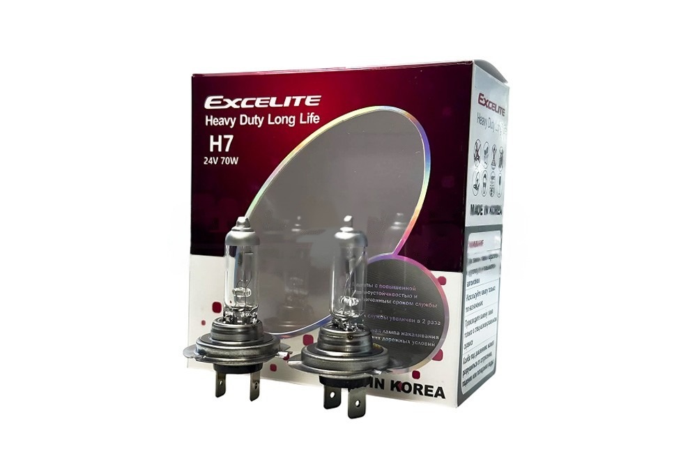 Лампа галогеновая КАМАЗ (H7 HD LL 24V 70W PX26d компл 2 шт.)