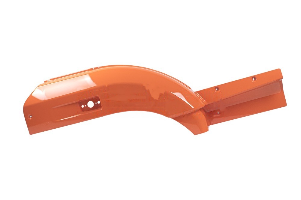 Панель передней части переднего крыла правая оранжевая (RAL2009) КАМАЗ Евро-3 — фото 4