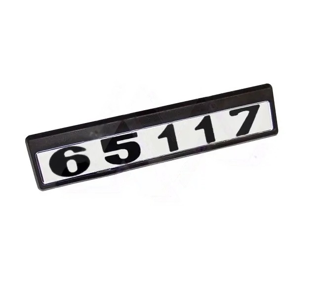 Табличка кабины 65117 старого образца (черно/белые)