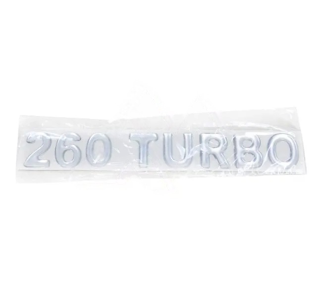 Табличка объемная TURBO-260 / серебро