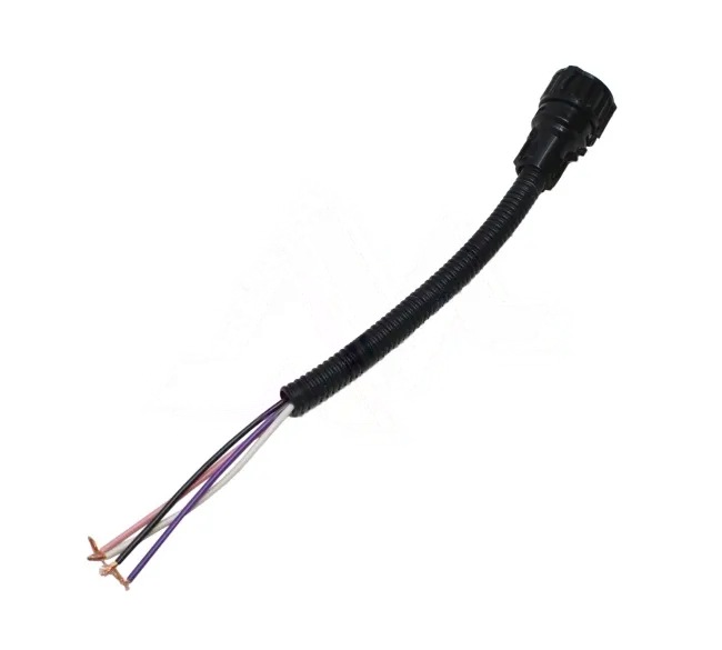Разъем ( колодка ) 4-х контактный байонет ПРЯМОЙ с гофрой